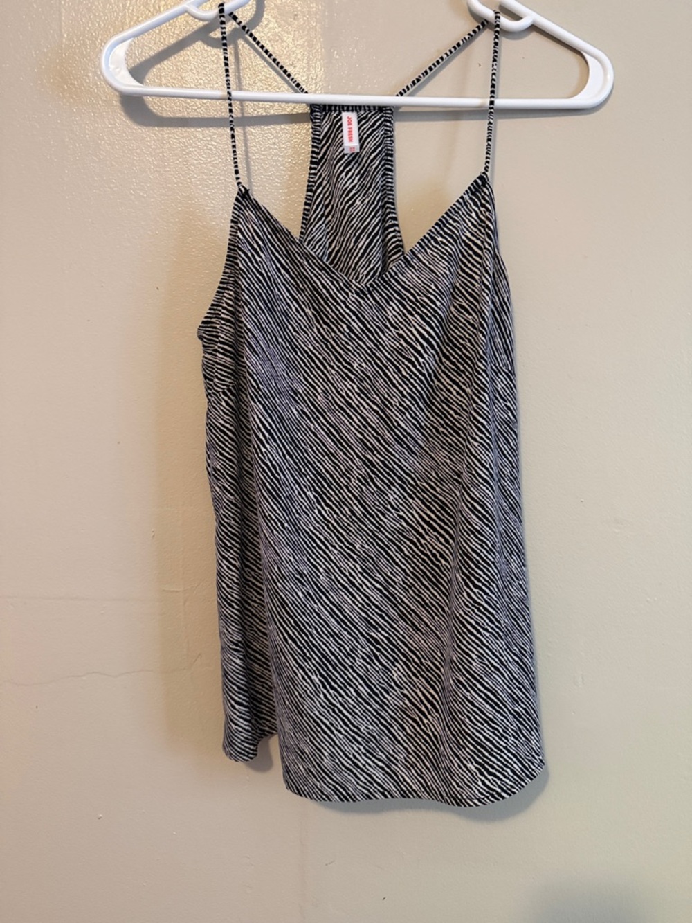 Joe Fresh Black & White Zebra-Style Cami Top